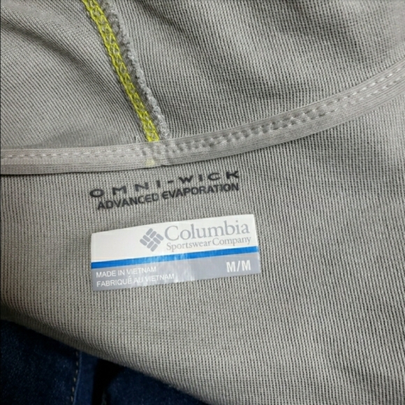Columbia omni-wick gray zip up hoodie size medium - Picture 7 of 13